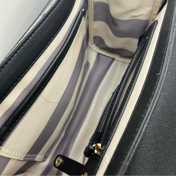 Kate Landry Black Chain Strap Crossbody Bag Tassel Detail Like New - Picture 5 of 15